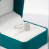 0.68ct Natural Baguette and Round Diamonds 18k Gold Engagement Ring - 10US01